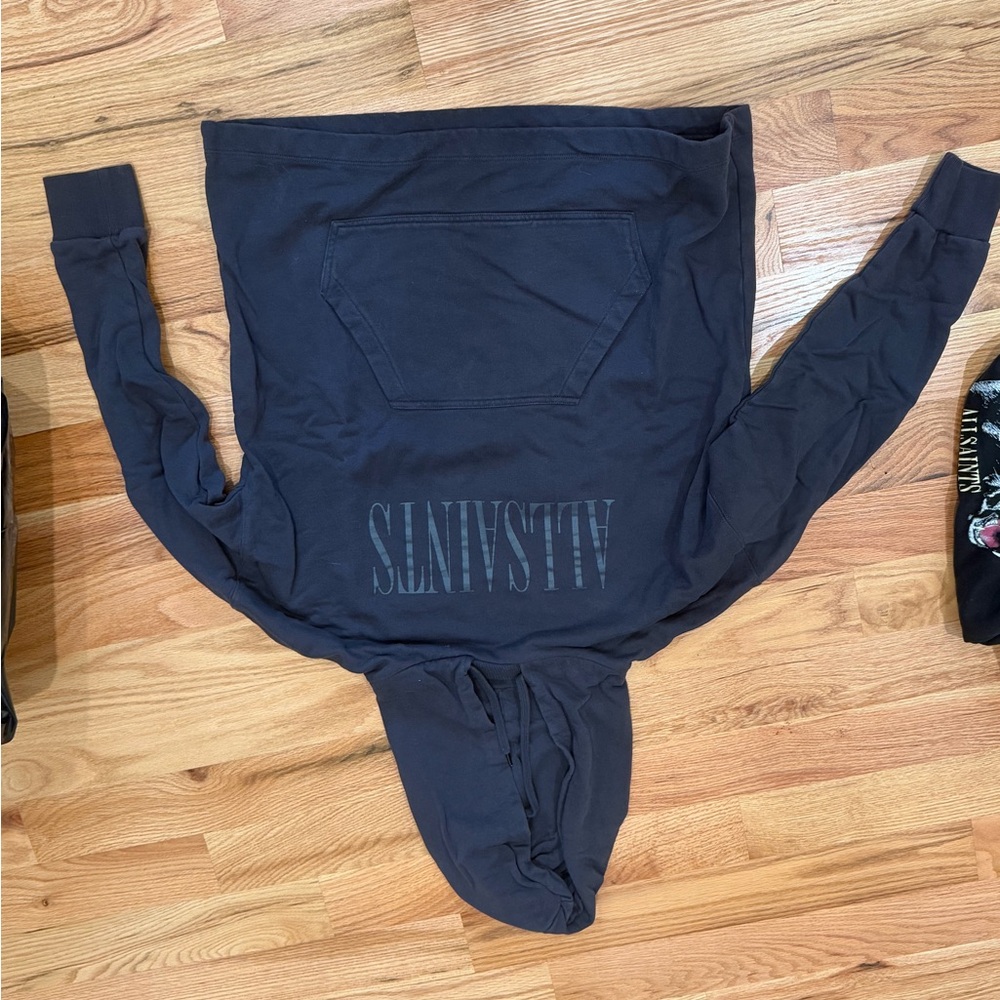 All Saints Charcoal Hoodie